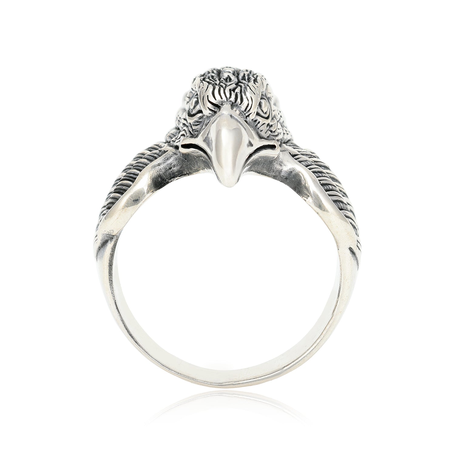 Eagles Pride Sterling Silver Oxidised Ring