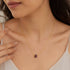 Earthy Amethyst Charm Golden Minimalist Designer Chain Pendant