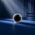 Eclipse Bezel Black Gemstone Silver Nose Pin