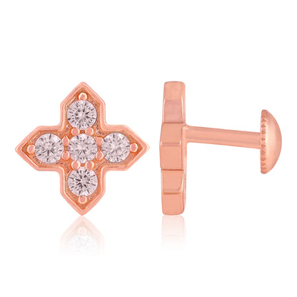 Elegant Bloom 925 Sterling Silver Princess Earring for Women