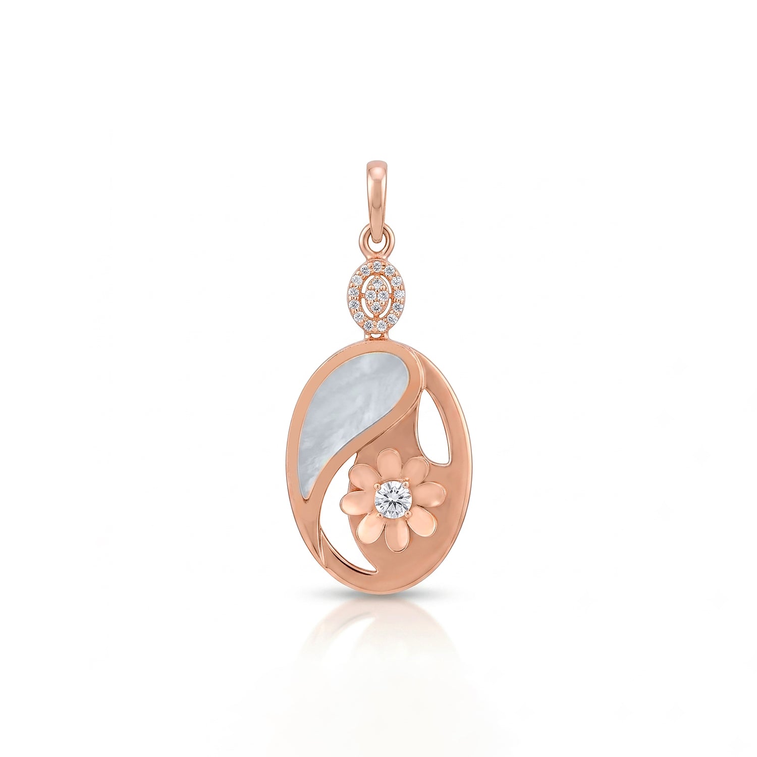 Elegant Leaf Charm 925 Sterling Silver Pendant