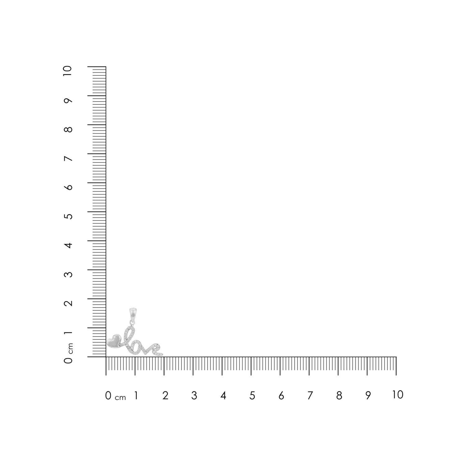 Elegant Love Heart Shine 925 Sterling Silver Pendant for Women