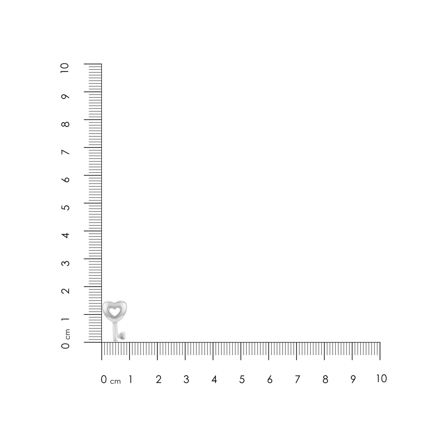 Elegant Love Key 925 Sterling Silver Pendant for Women