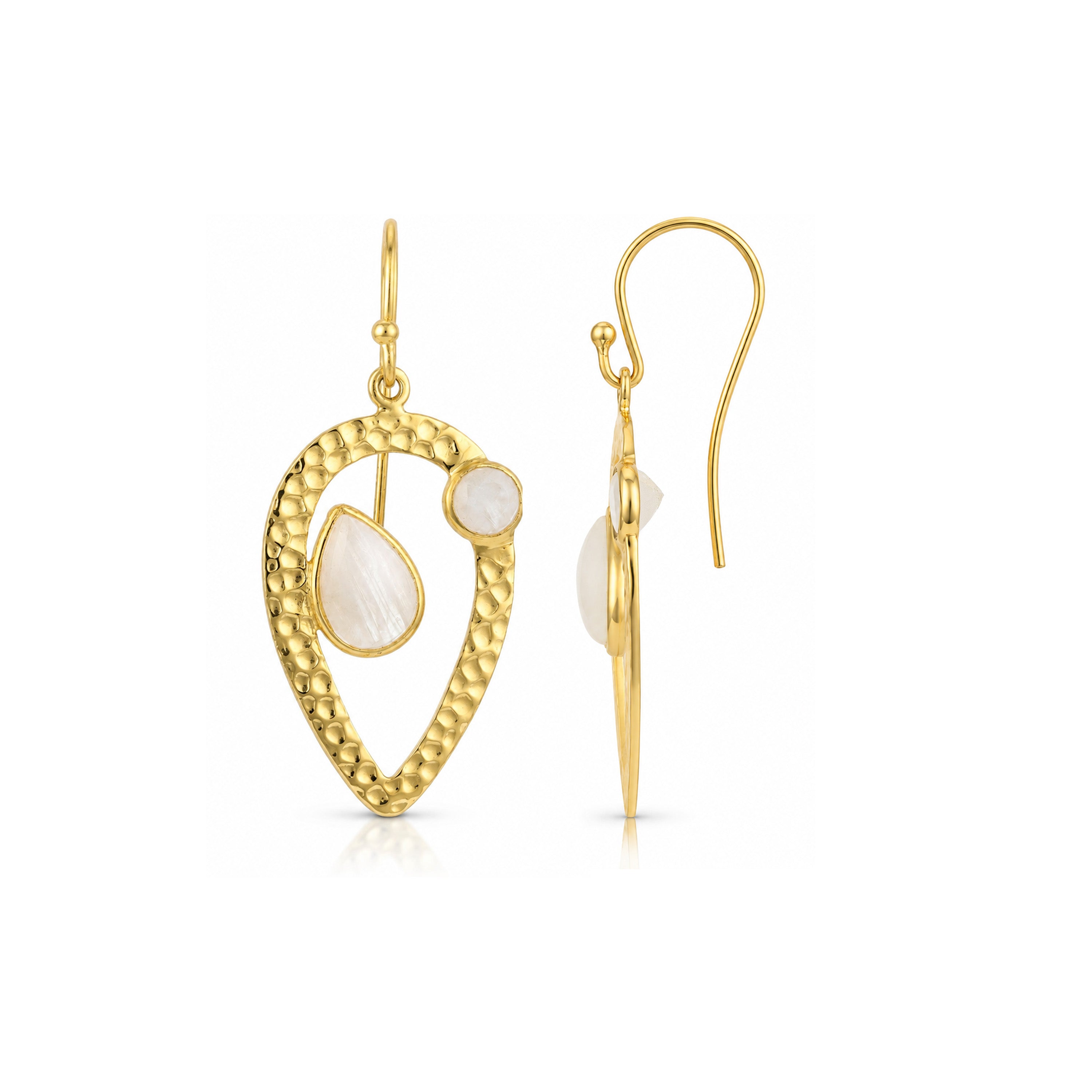 Elegant Teardrop Charm 925 Sterling Silver Earrings