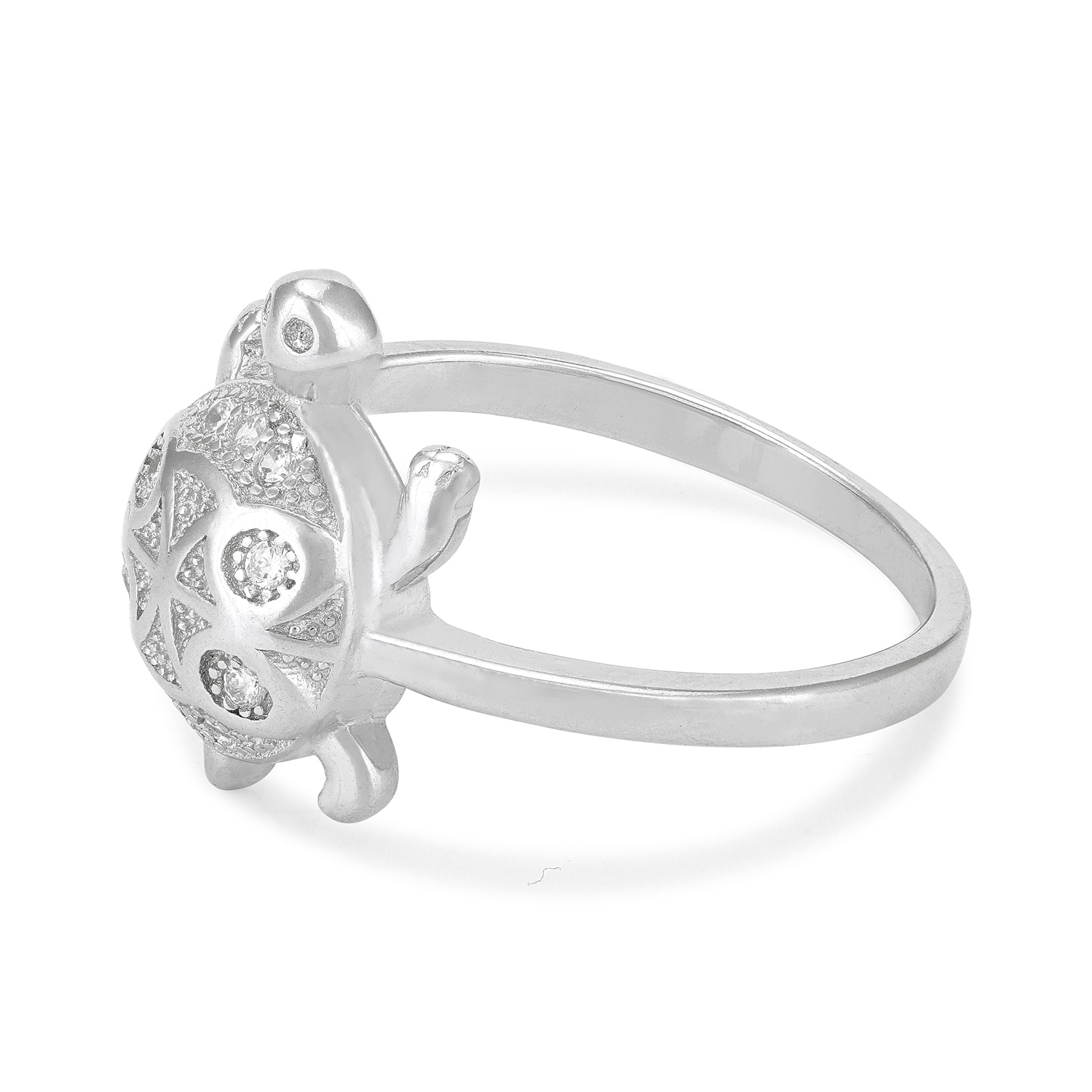 Elegant Tortoise 925 Sterling Silver Ring for Women