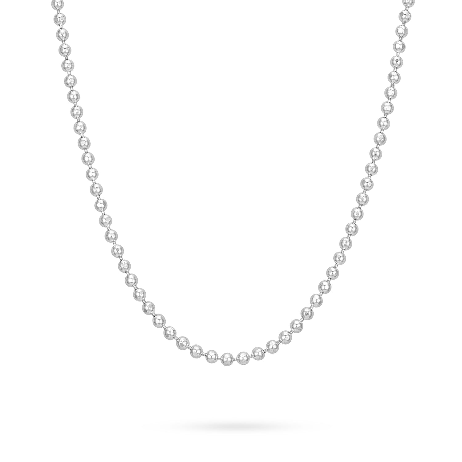 Elegant 925 Sterling Silver Spherical Bead Chain for Women
