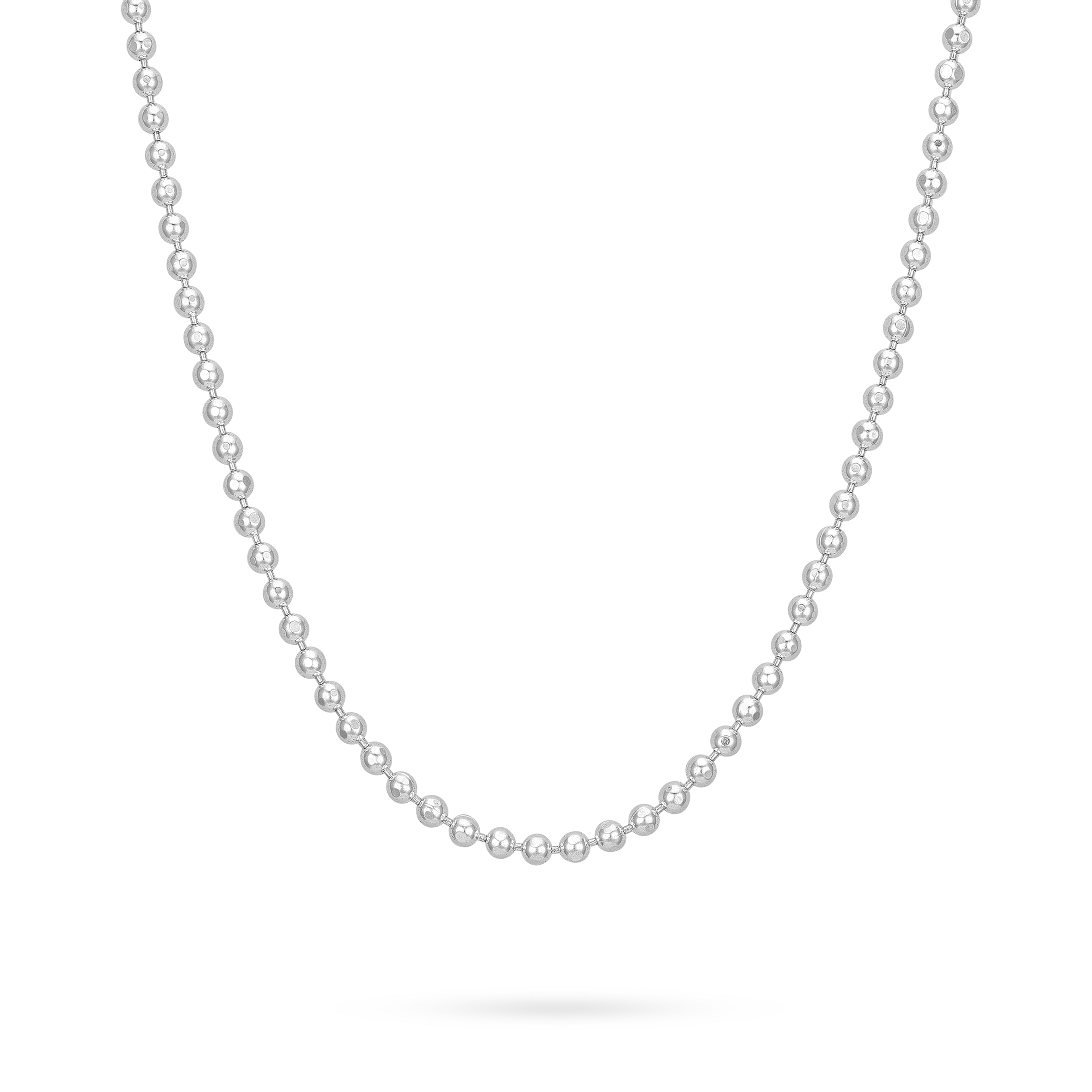Elegant 925 Sterling Silver Spherical Bead Chain for Women
