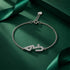 Elegant Arabic Love Script Sterling Silver Bracelet