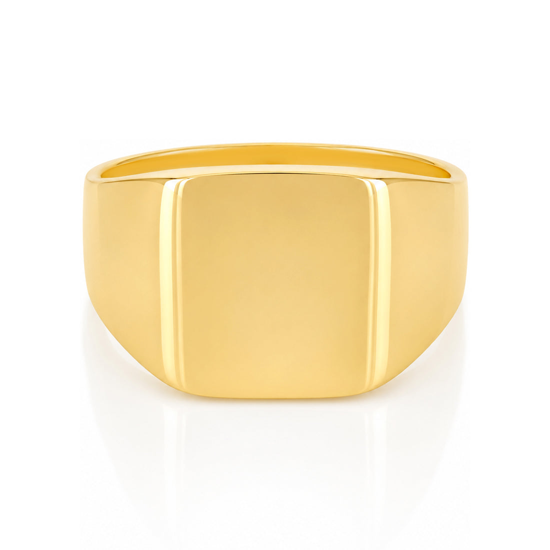 Elegant Band Golden Radiance 925 Sterling Silver Personalised Ring for Men