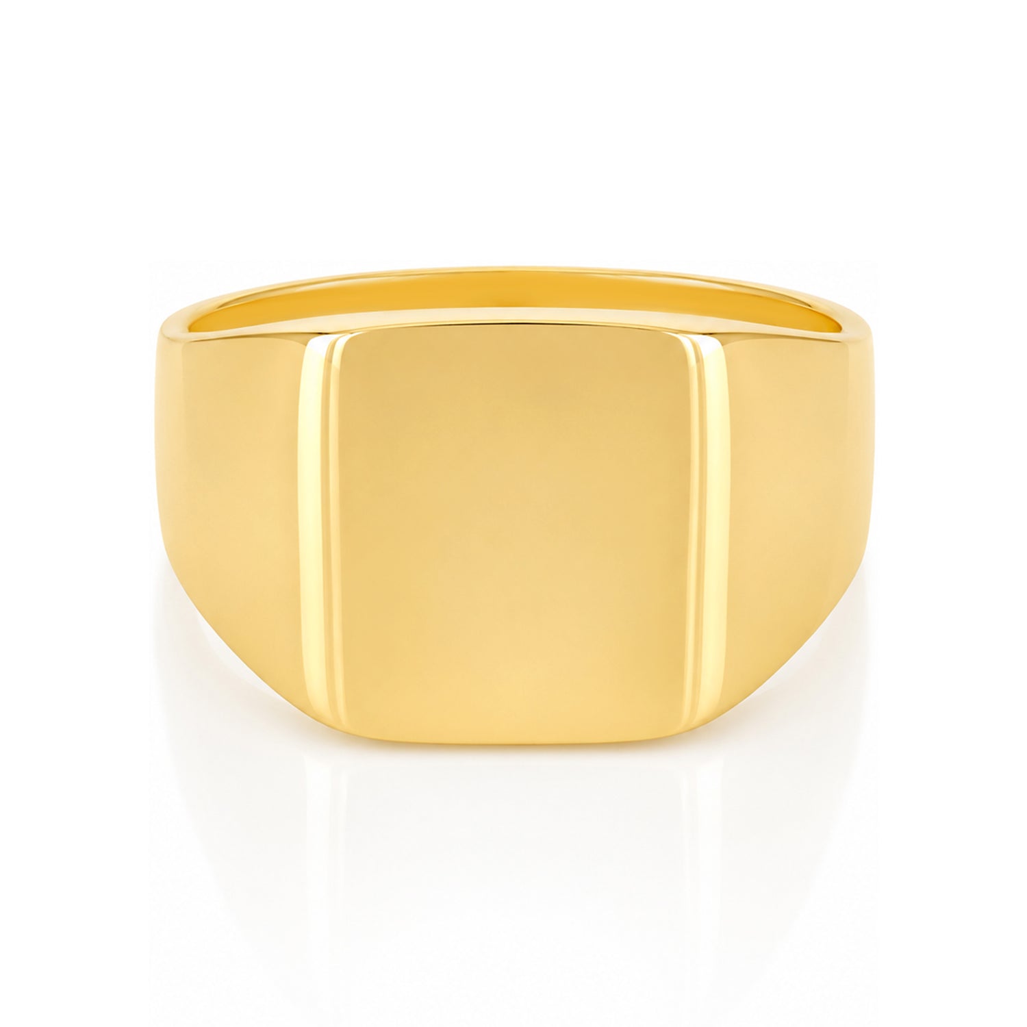 Elegant Band Golden Radiance 925 Sterling Silver Personalised Ring for Men