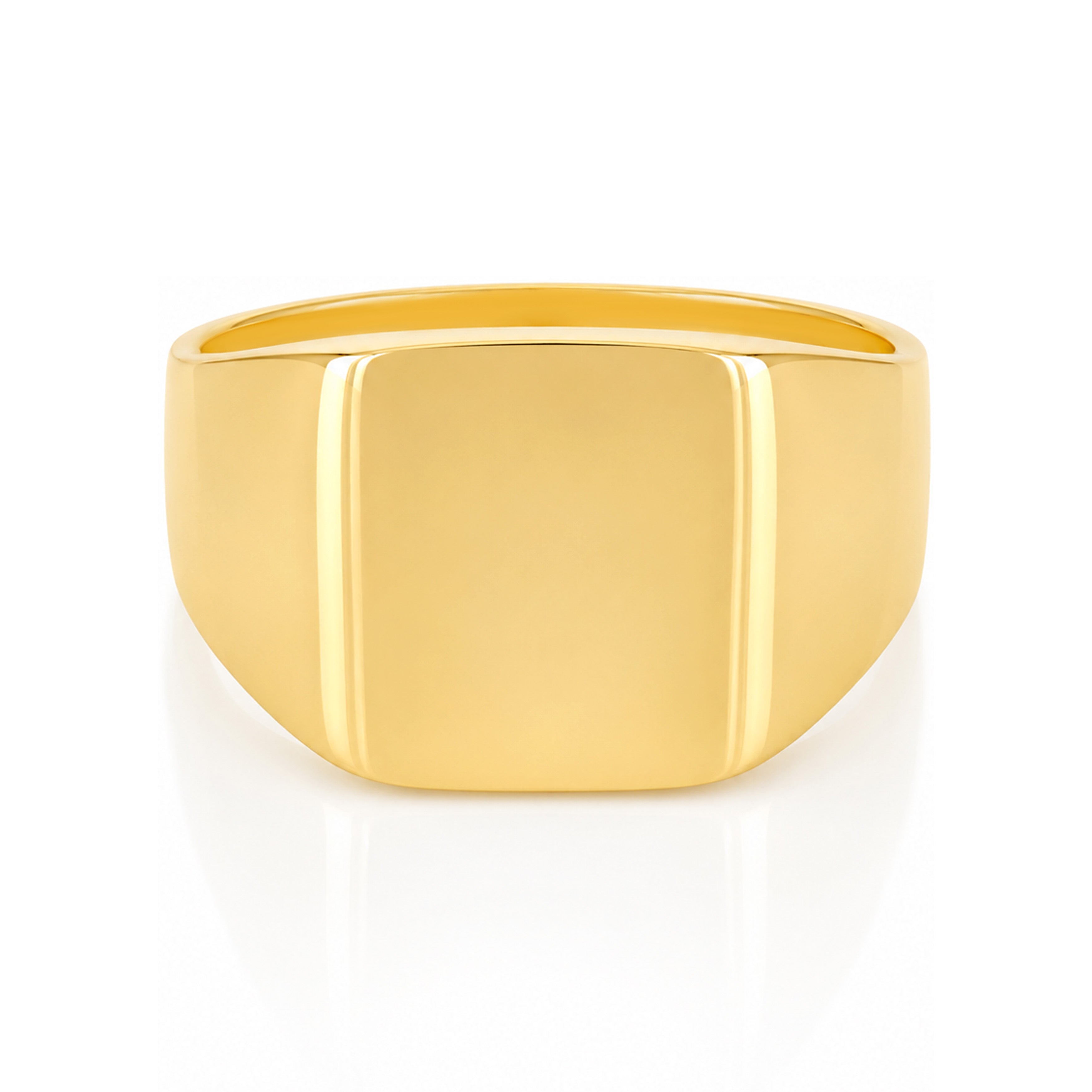 Elegant Band Golden Radiance 925 Sterling Silver Personalised Ring for Men