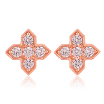 Elegant Bloom 925 Sterling Silver Princess Earring for Women