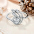 Elegant Bloom Sparkle 925 Sterling Silver Ring