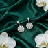 Elegant Blossom 925 Sterling Silver Diamond Radiance Earrings