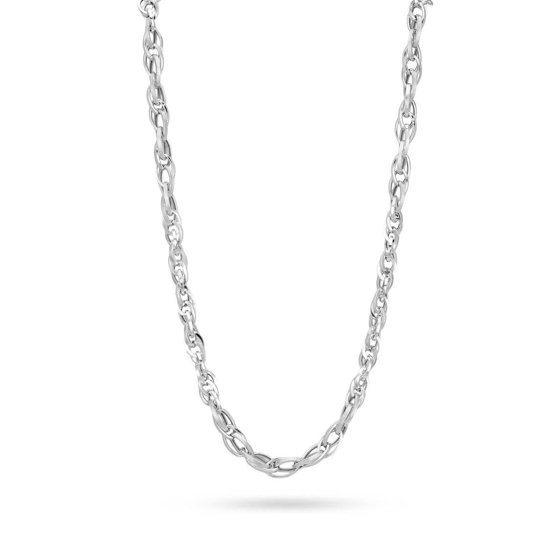 Elegant Bold Link 925 Sterling Silver Chain for Men 