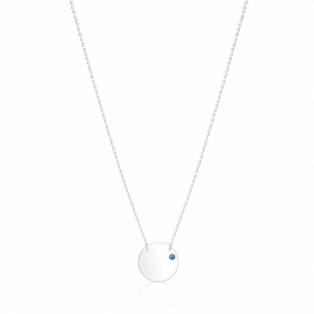 Elegant Evil Eye 925 Sterling Silver Chain Pendant for Women