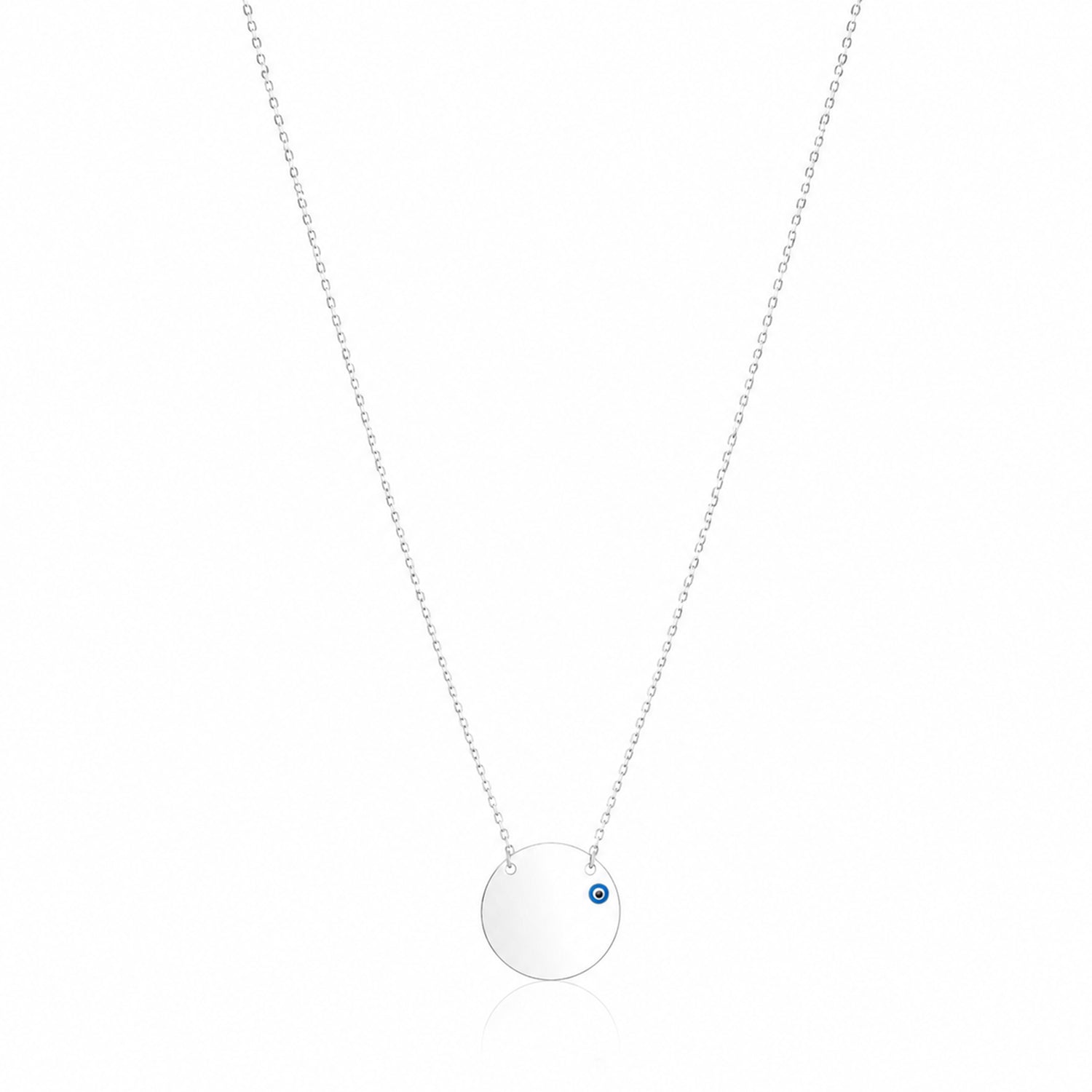 Elegant Evil Eye 925 Sterling Silver Chain Pendant for Women