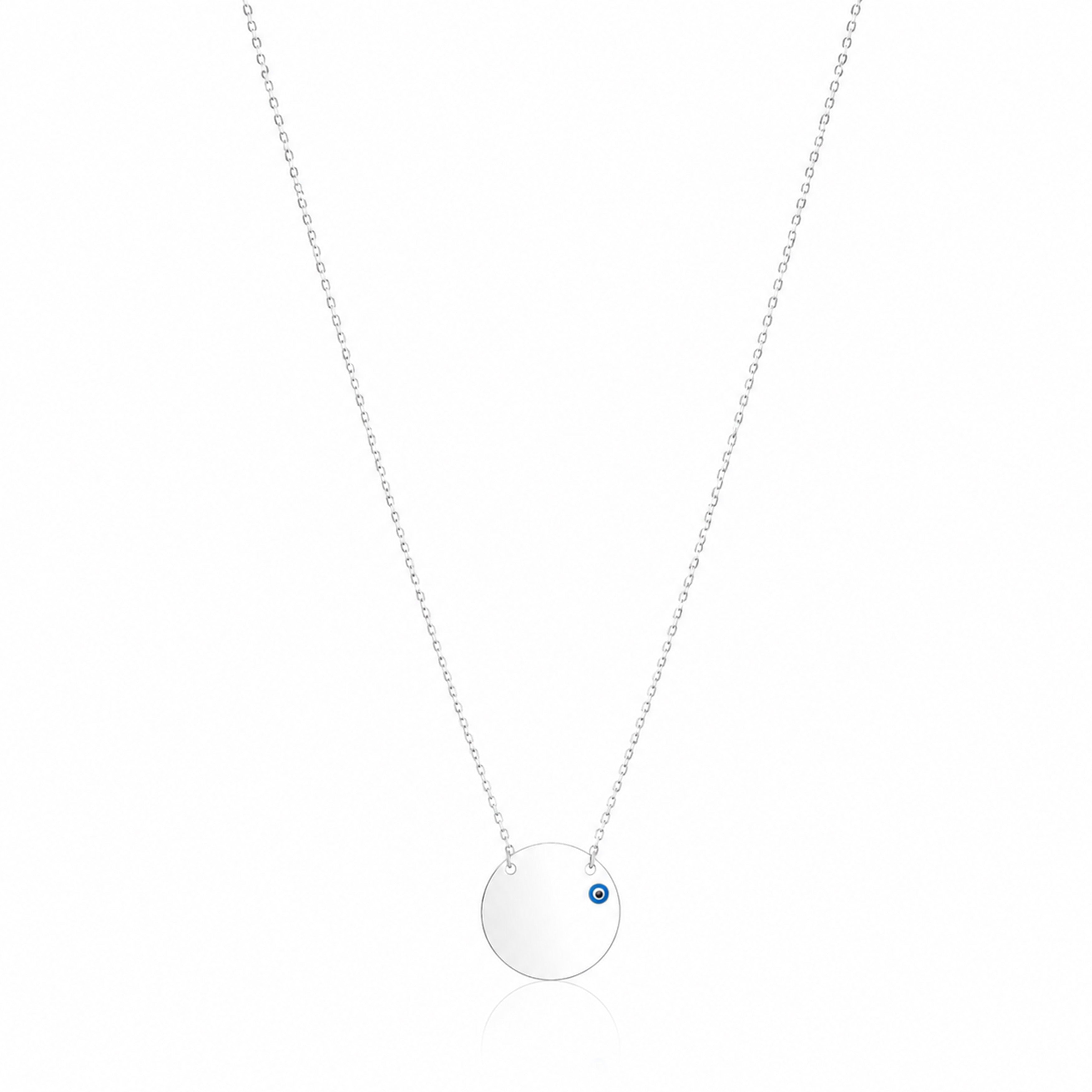 Elegant Evil Eye 925 Sterling Silver Chain Pendant for Women