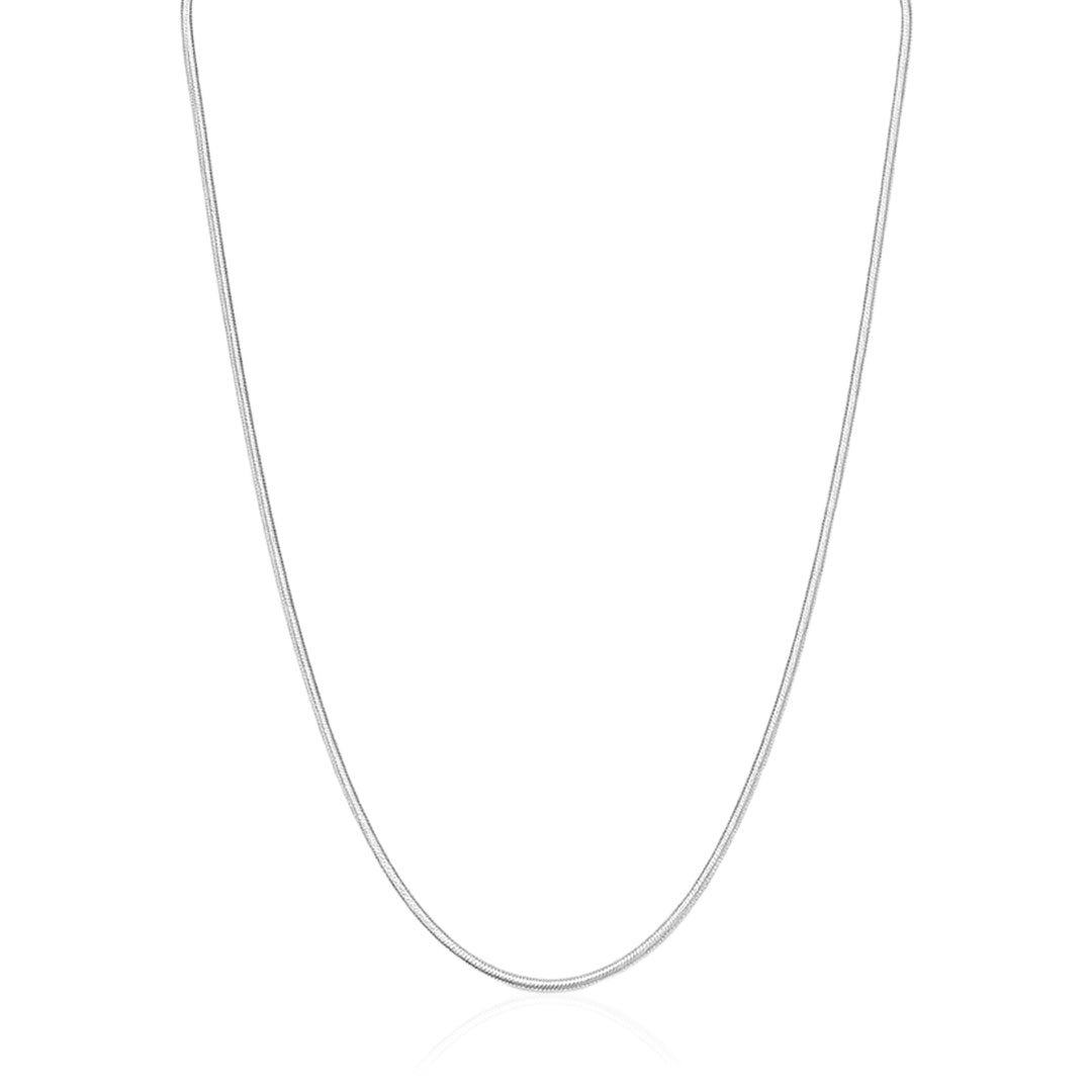 Elegant Interlinked 925 Sterling Silver Chain for Women