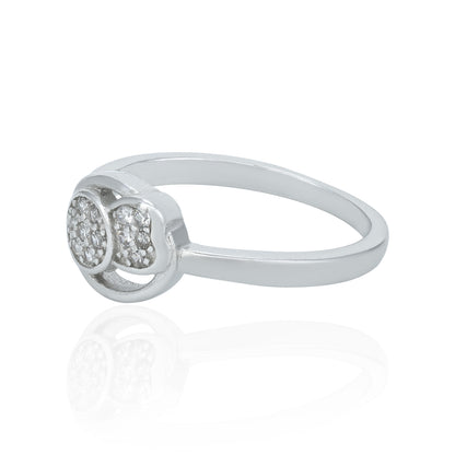 Elegant Knot Design 925 Sterling Silver Ring for Women