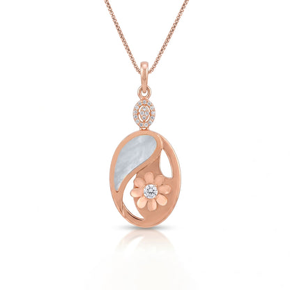 Elegant Leaf Charm 925 Sterling Silver Pendant