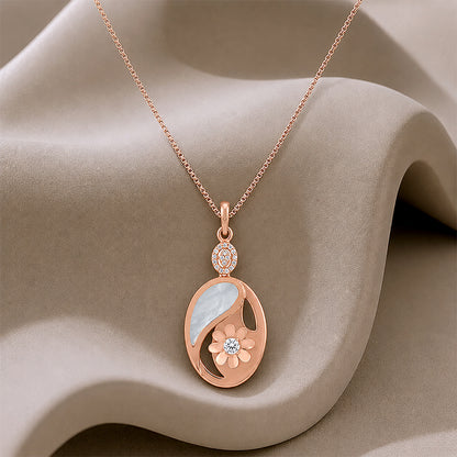 Elegant Leaf Charm 925 Sterling Silver Pendant