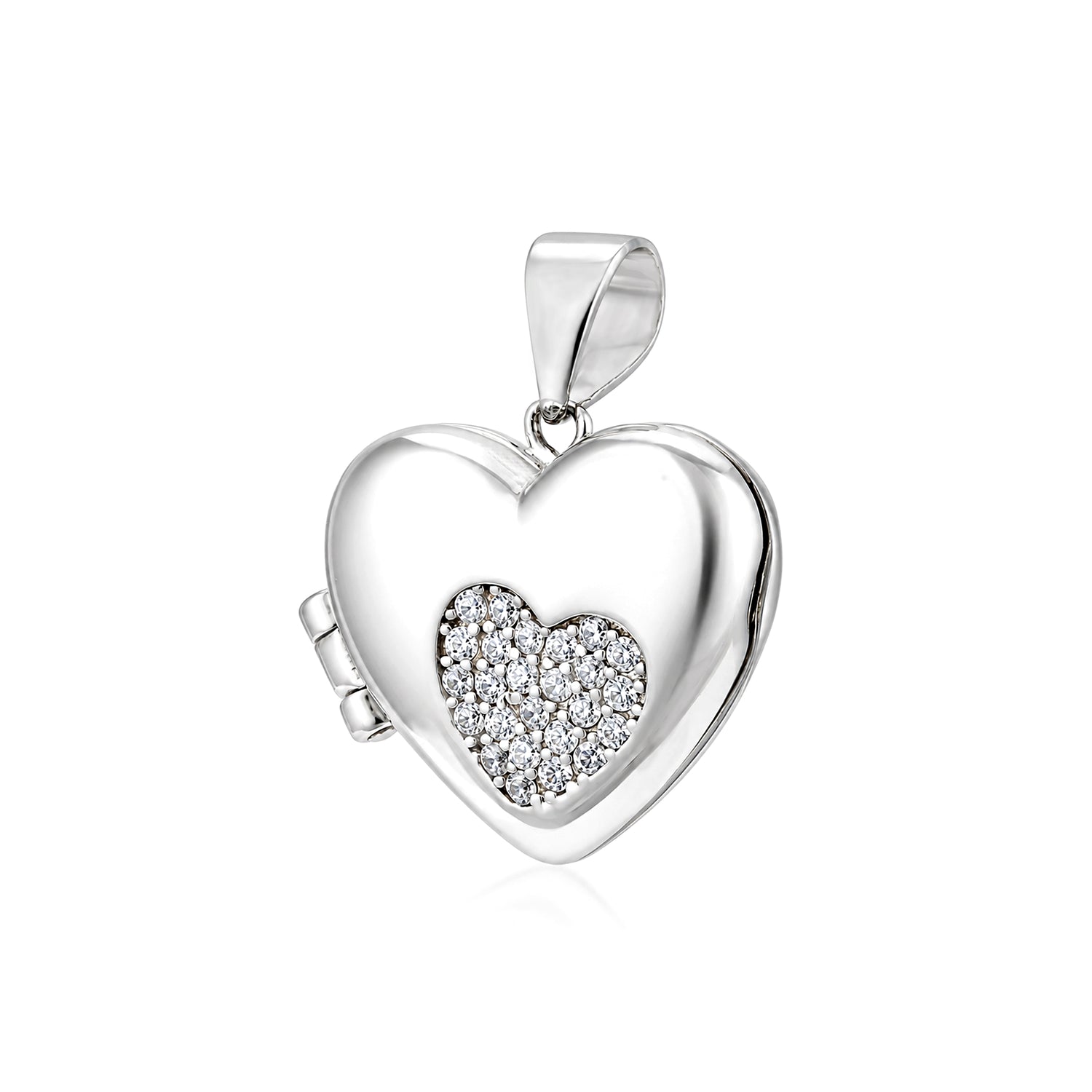 Elegant Love Heart Locket 925 Sterling Silver Pendant for women