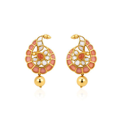 Elegant Peacock Petals 925 Sterling Silver Fashion Earrings