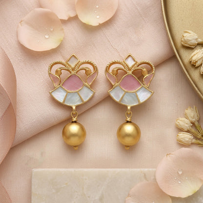 Elegant Pearl Drop 925 Sterling Silver Earring