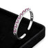 Elegant Pink Sparkle 925 Sterling Silver Kada for Women