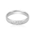 Elegant Rhodium Plated 925 Engraved Dual Hearts Rings