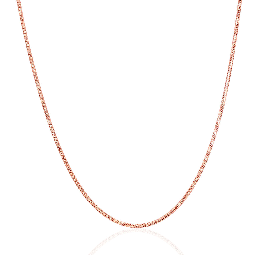 Elegant Rose Gold 925 Sterling Silver Chain for Women