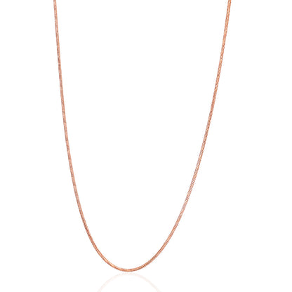 Elegant Rose Gold 925 Sterling Silver Chain for Women