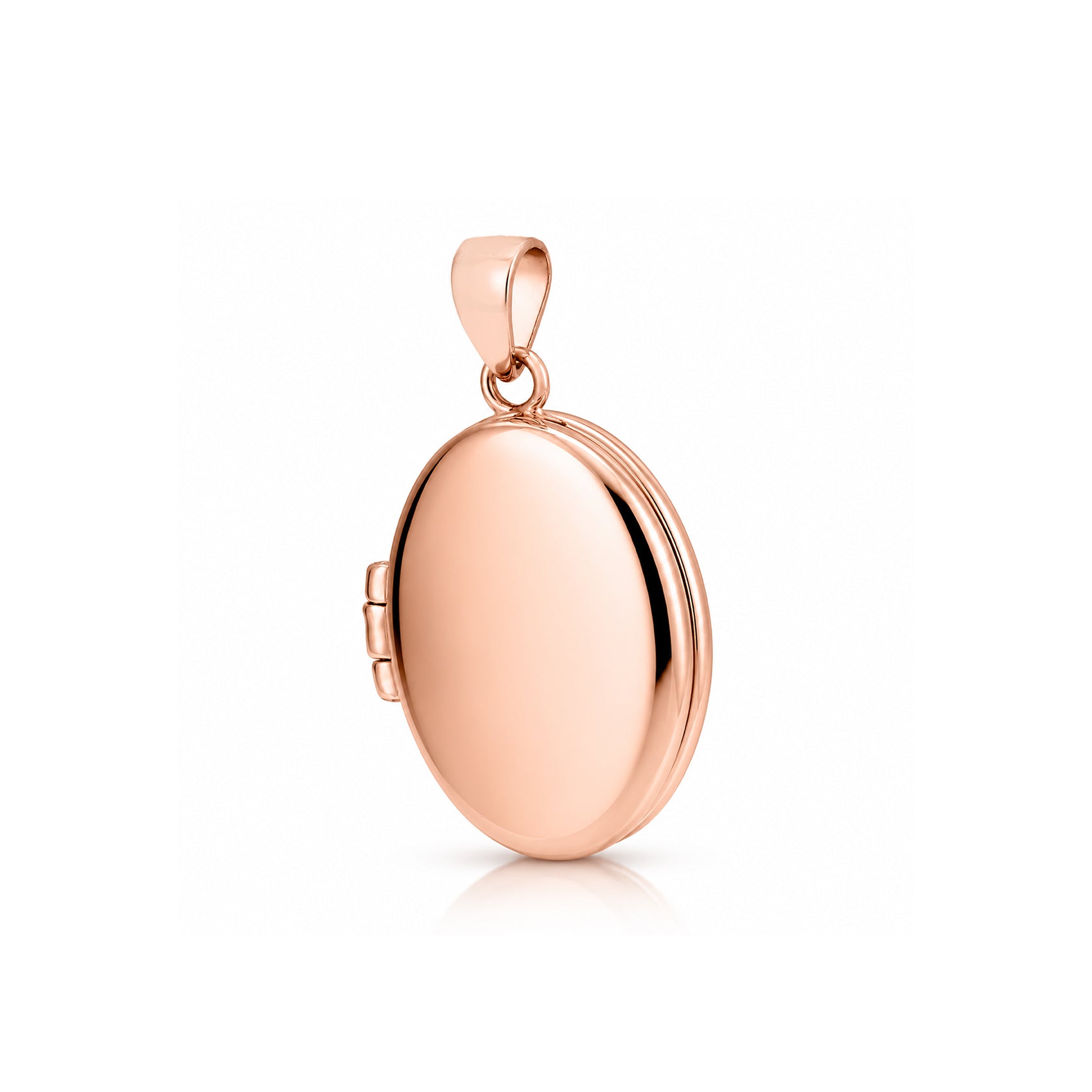 Elegant Rose Gold Oval Locket 925 Sterling Silver for women