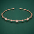 Elegant Rose Gold White Clover Head Band