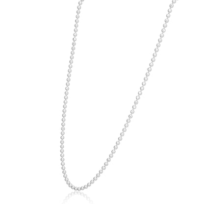 Elegant 925 Sterling Silver Spherical Bead Chain for Women