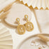 Elegant Swirl Oval 925 Sterling Silver Earrings