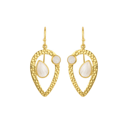 Elegant Teardrop Charm 925 Sterling Silver Earrings