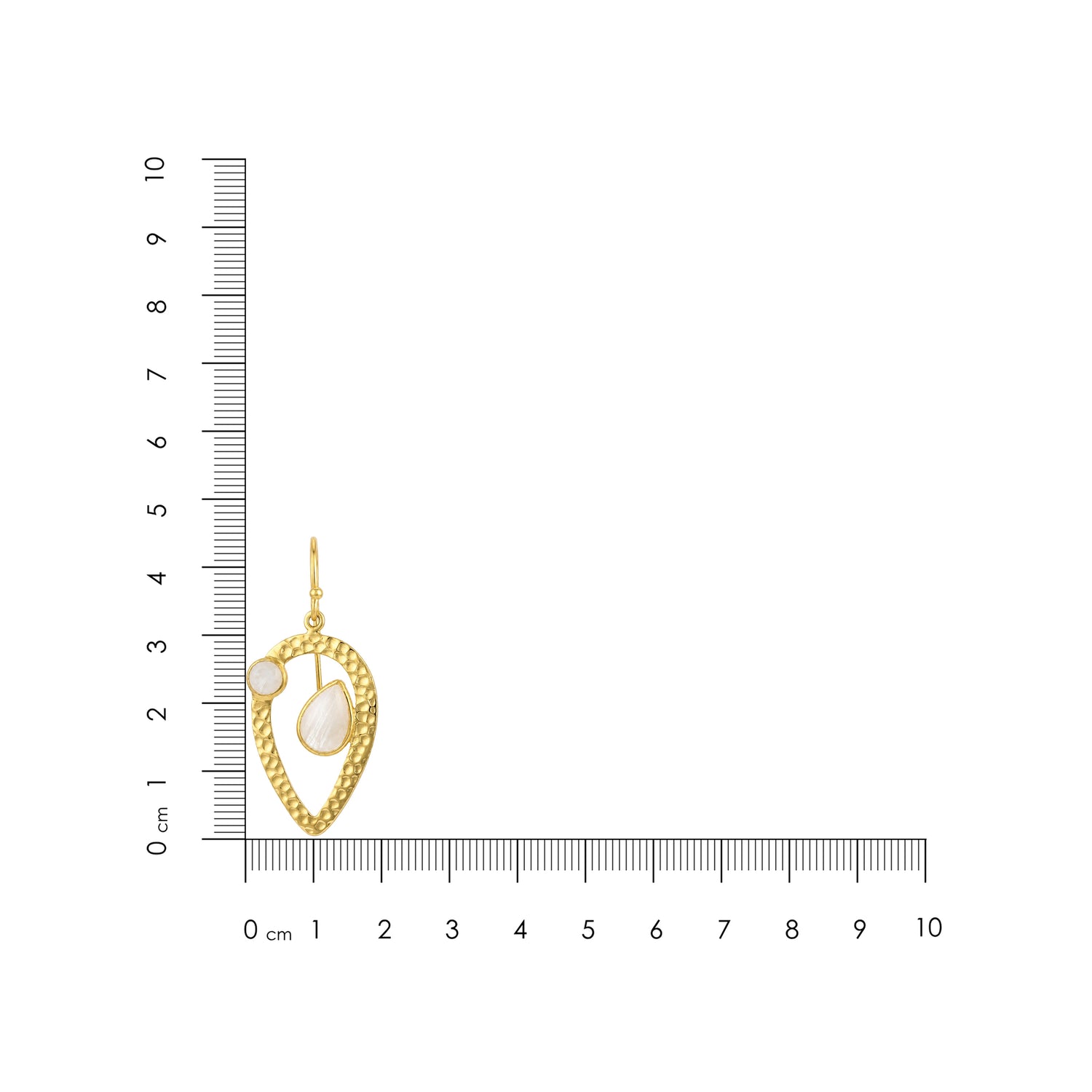 Elegant Teardrop Charm 925 Sterling Silver Earrings
