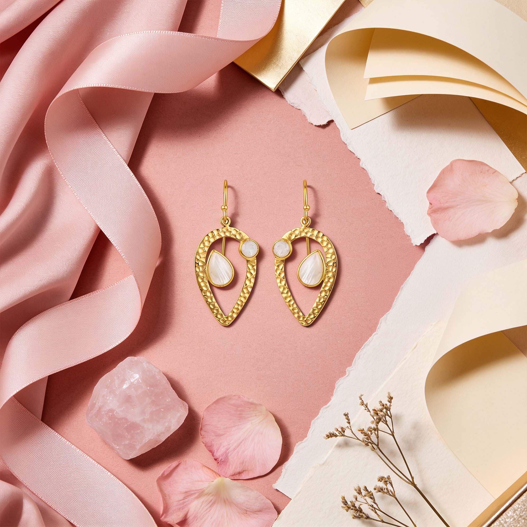 Elegant Teardrop Charm 925 Sterling Silver Earrings