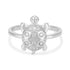 Elegant Tortoise 925 Sterling Silver Ring for Women