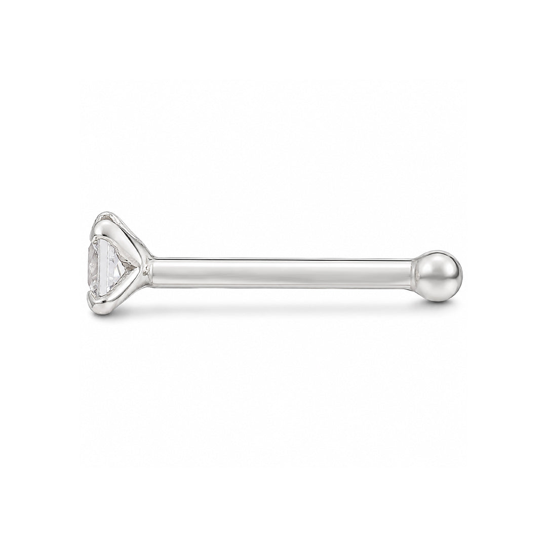 Elegant Triangle Brilliance 925 Sterling Silver Designer Nosepin
