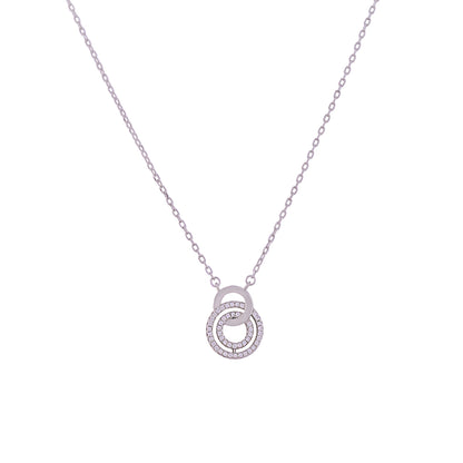 Elite Halo Chain Pendant 925 sterling silver
