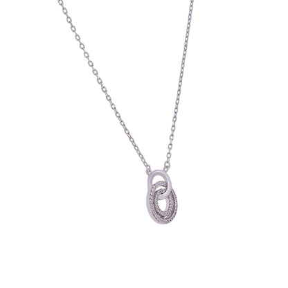 Elite Halo Chain Pendant 925 sterling silver