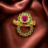 Emerald Bezel Grace 925 Sterling Silver Antique Ring