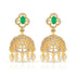 Emerald Charm 925 Sterling Silver Filigree Earring for Women