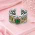 Emerald Crest 925 Sterling Silver Statement Kada