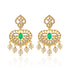 Emerald Heart 925 Sterling Silver Pearl Drop Earring for Women