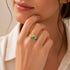 Enamel Honey Bee 925 Sterling Silver Ring