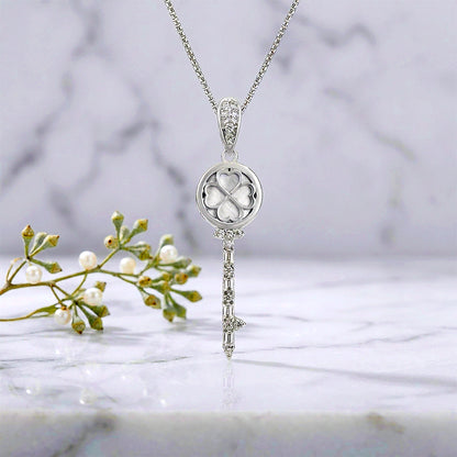 Enchanted Luck Symbol 925 Sterling Silver Key Pendant